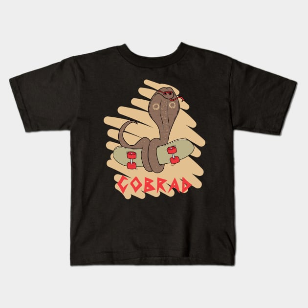 Rad cobra Kids T-Shirt by DoctorBillionaire